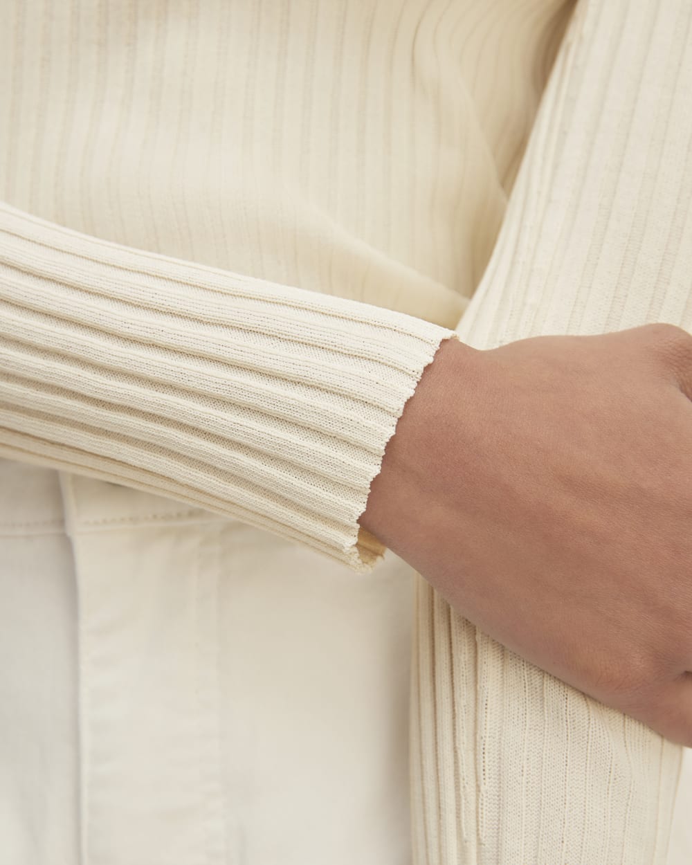 The Viscose Knit Crew | Beige - Image 5