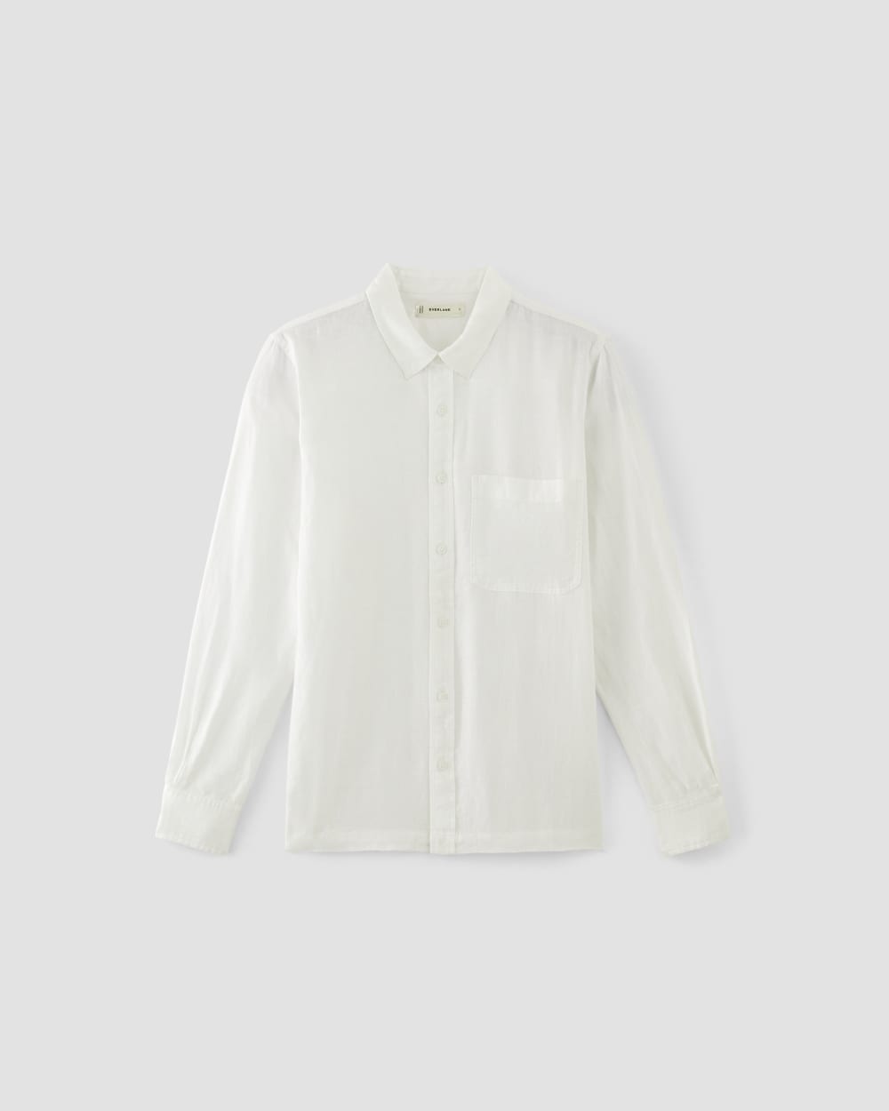 Alternative view of The Linen Straight Hem Shirt | White