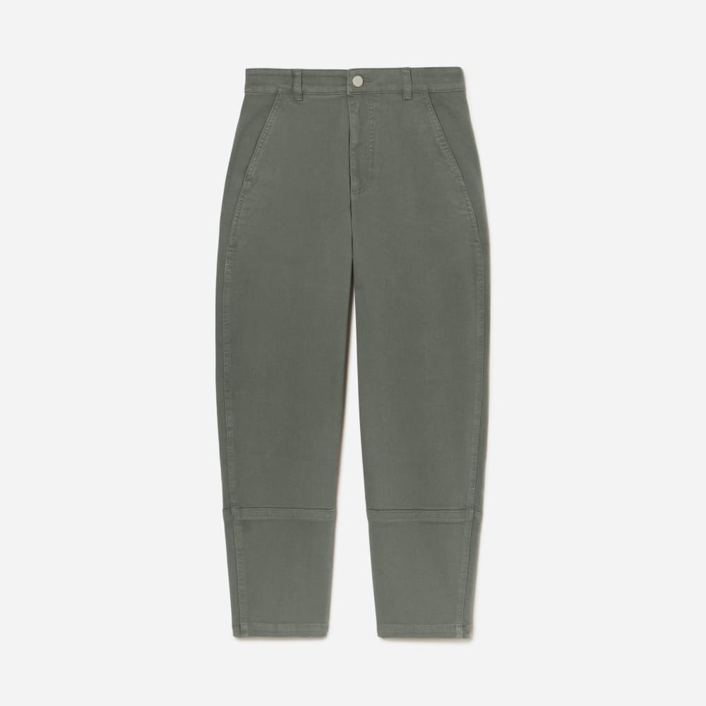 Alternative view of The Utility Barrel Pant | Pewter Green | Regular