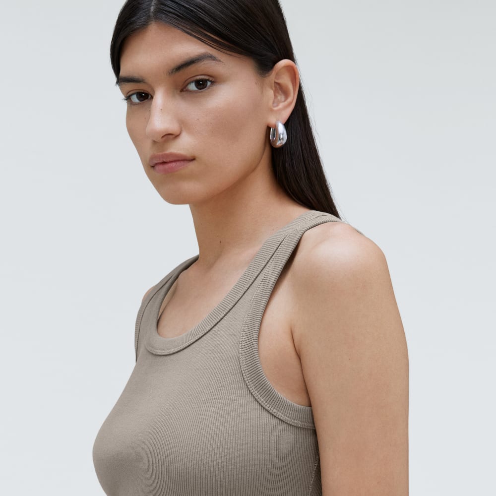 The ’90s Rib Dress | Clay - Image 4
