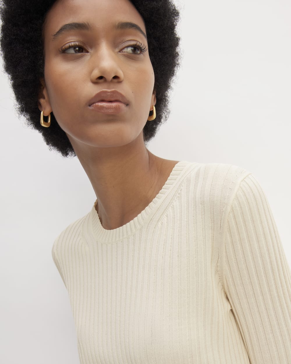 The Viscose Knit Crew | Beige - Image 4