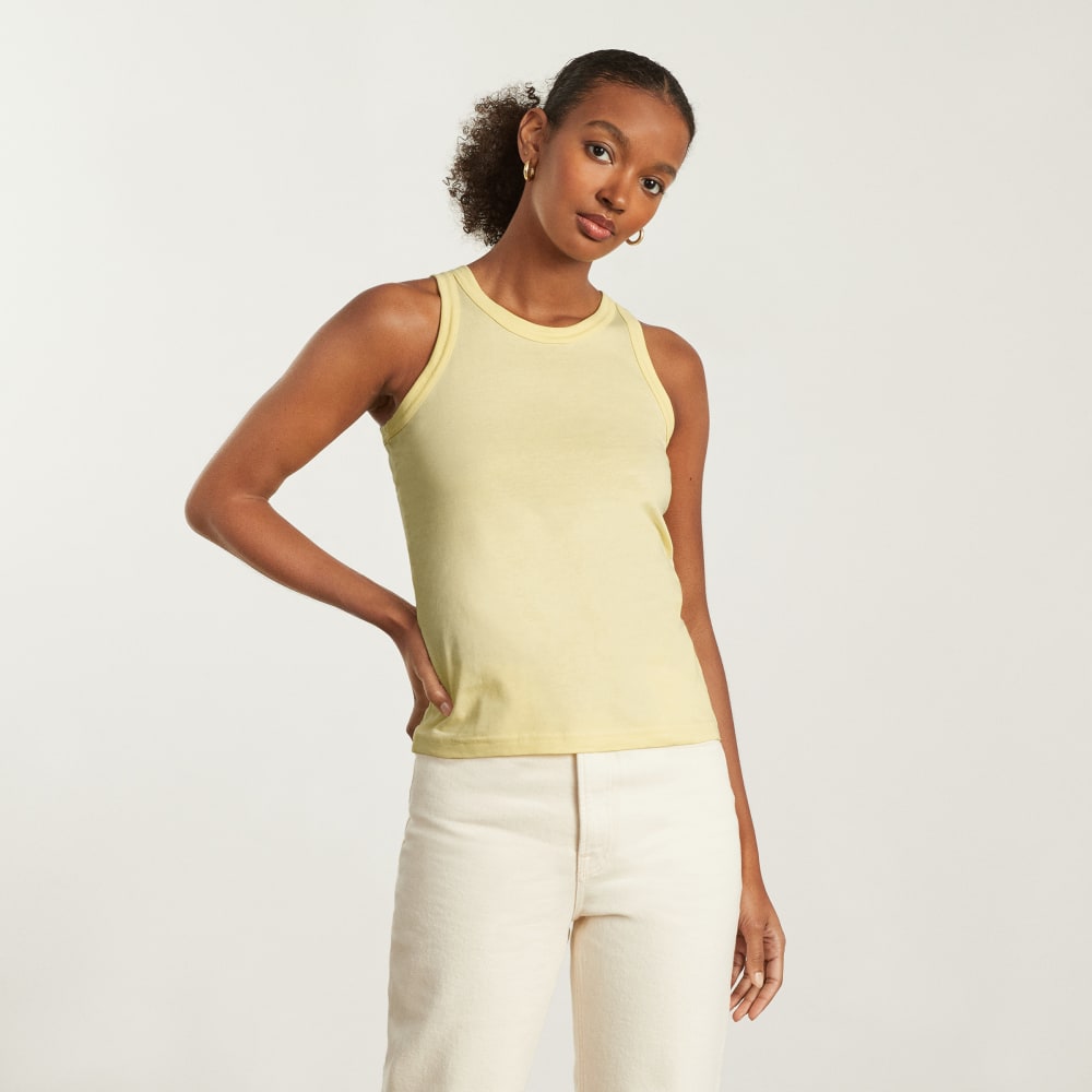 The Tank In Essential Cotton | Pastel Yellow