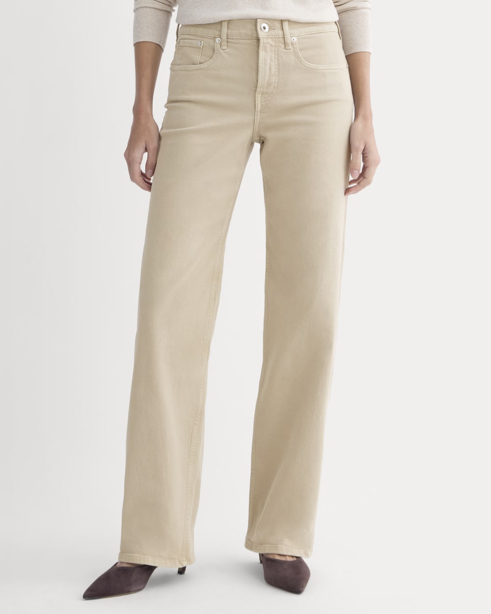 The Column Jean | Garment-Dyed Tan | 33" Inseam - Image 3