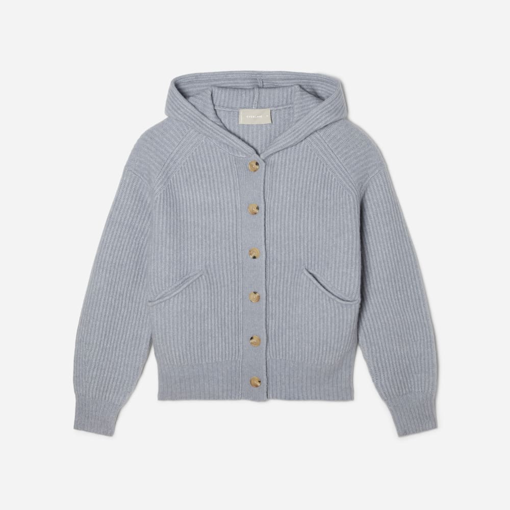 Alternative view of The Cozy-Stretch Hooded Cardigan | Smoke