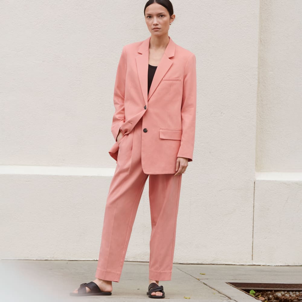 The Oversized Blazer In Buttersmooth | Tawny Pink - Image 9