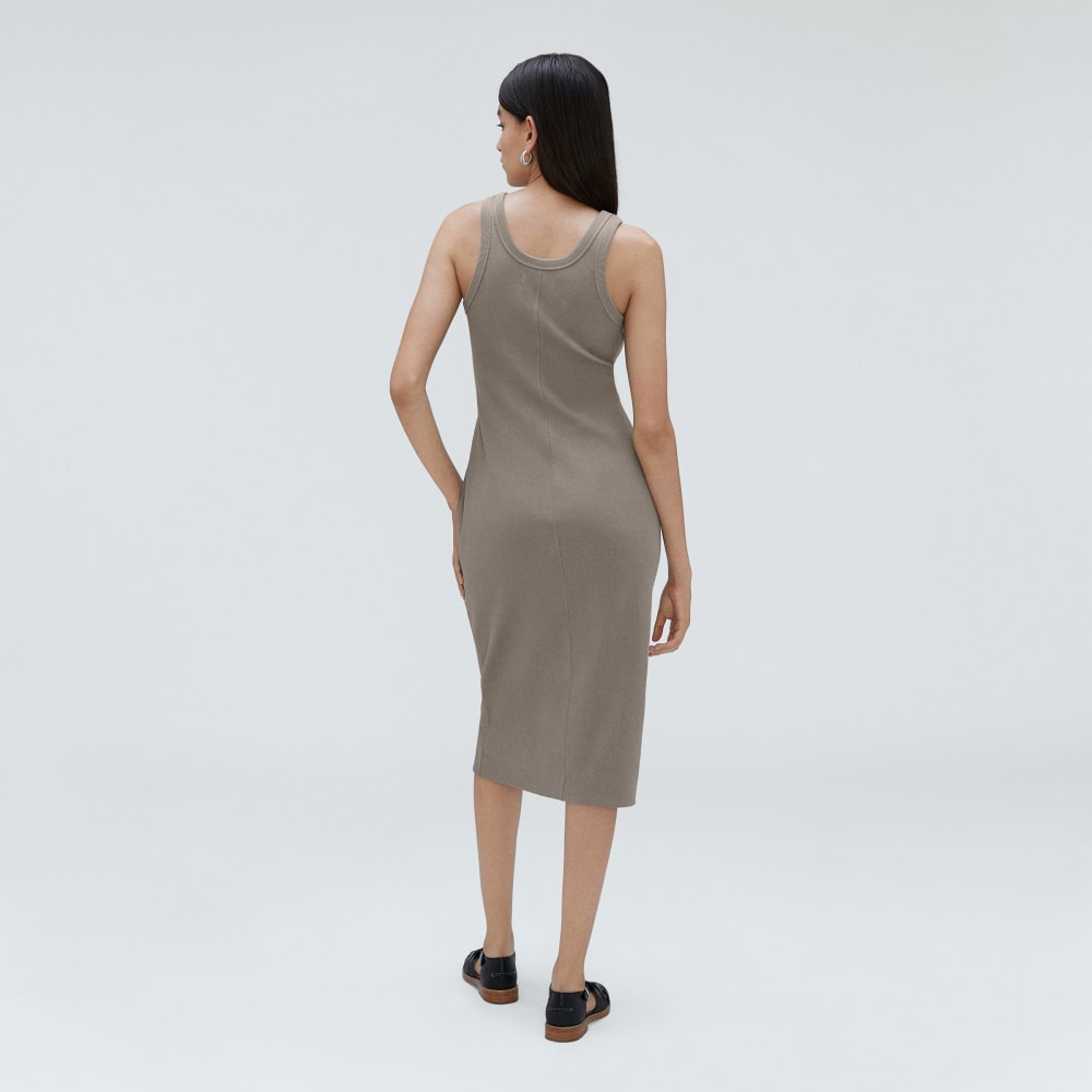 The ’90s Rib Dress | Clay - Image 3