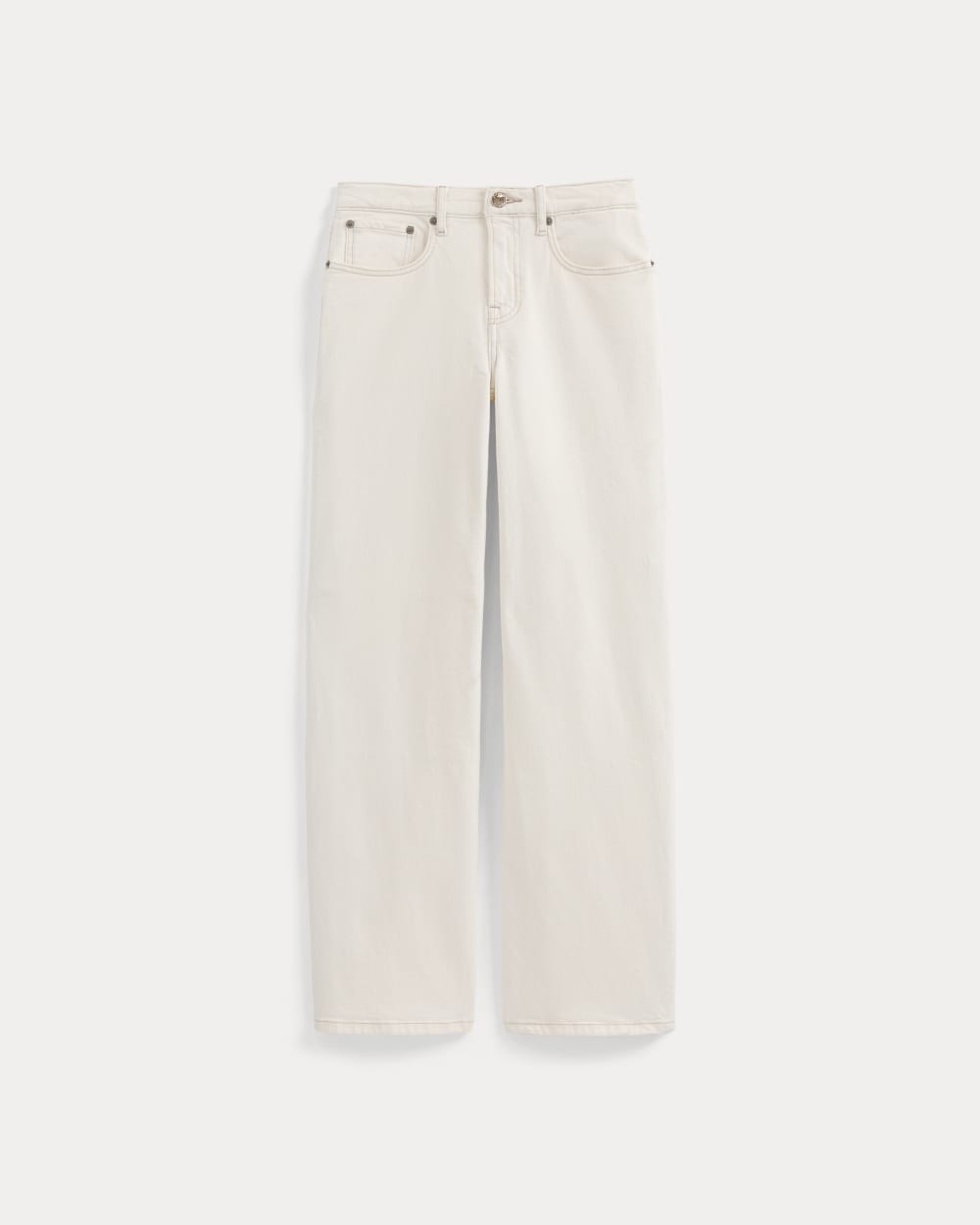 Alternative view of The Column Jean | Calico Ecru | 31" Inseam
