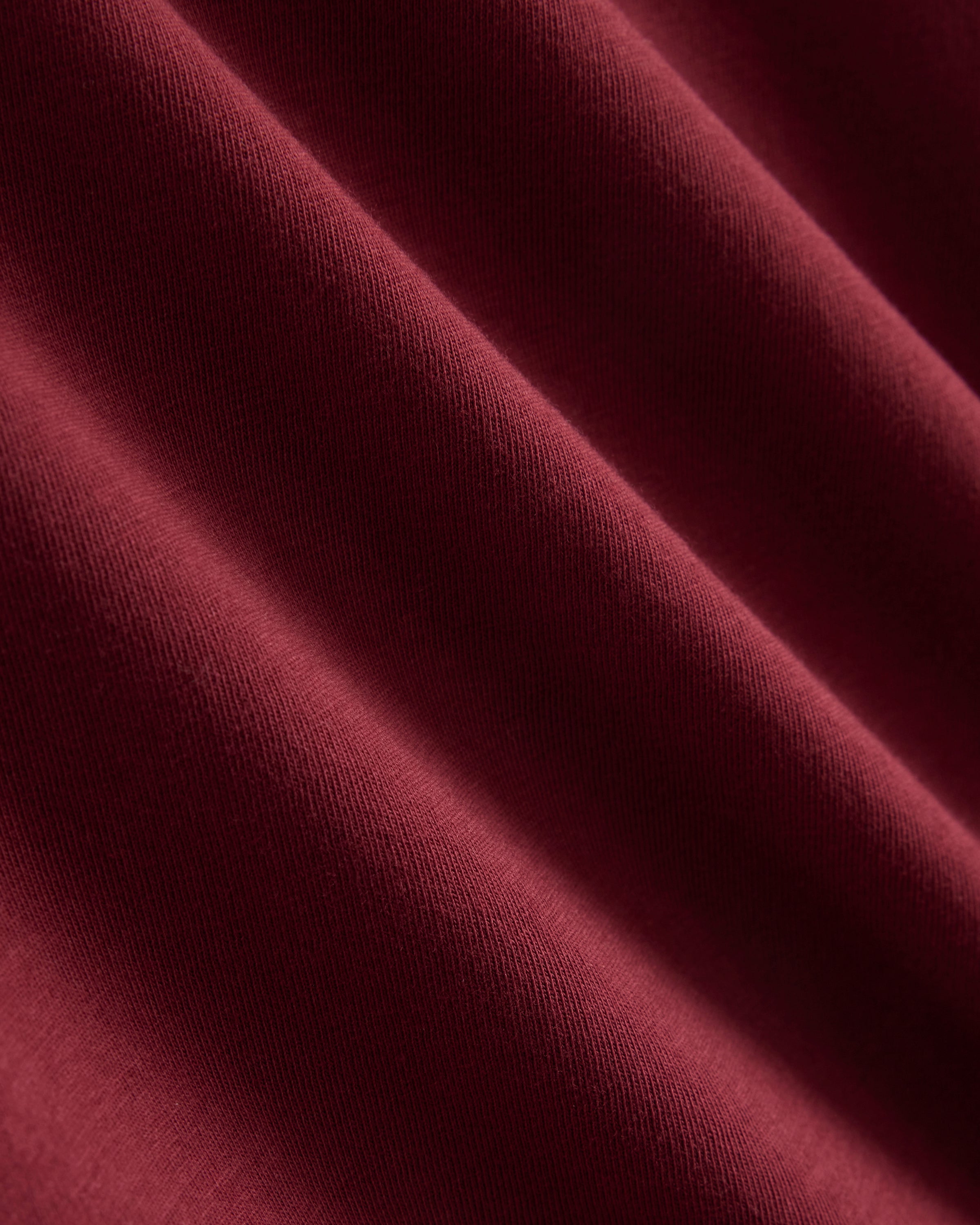 The Box-Cut Tee In Essential Cotton | Cabernet | No Pocket - Image 5