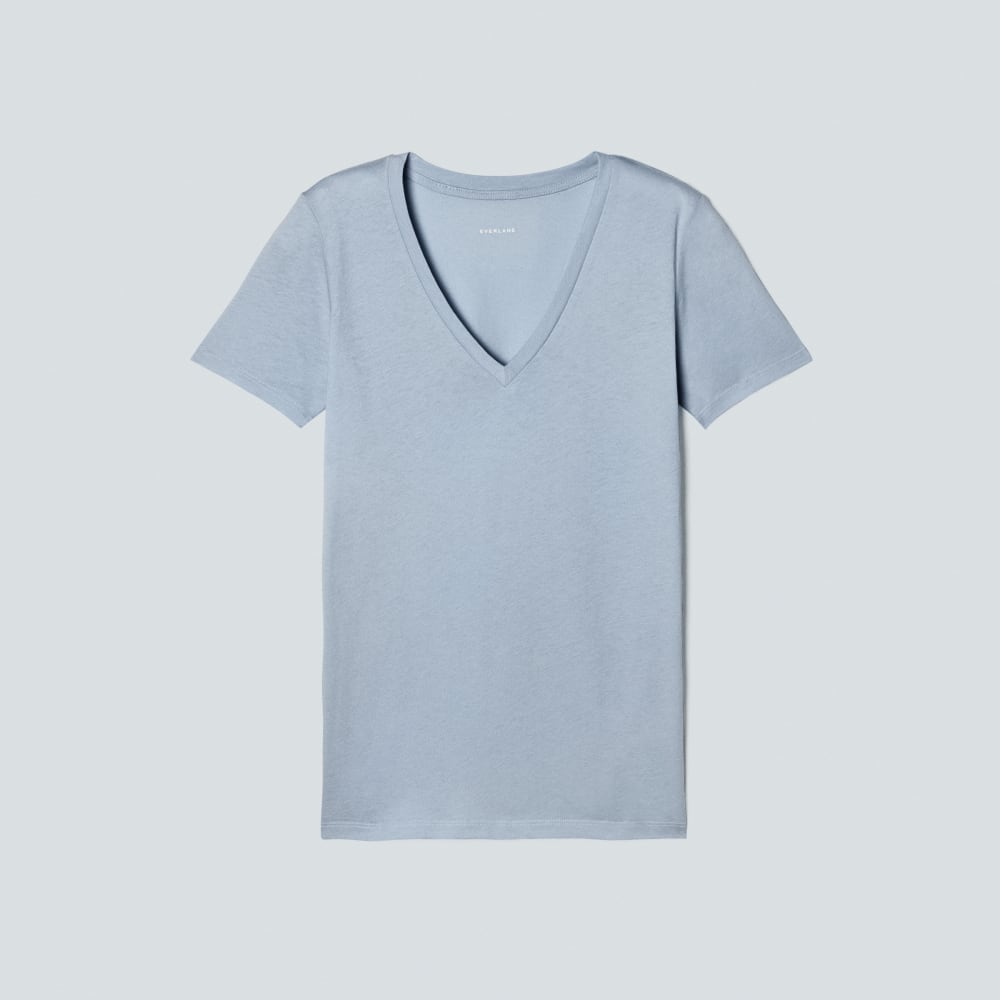 The Organic Cotton V-Neck | Mist - Image 2