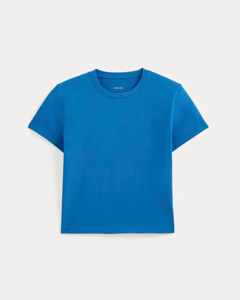 Alternative view of The Box-Cut Tee in Essential Cotton