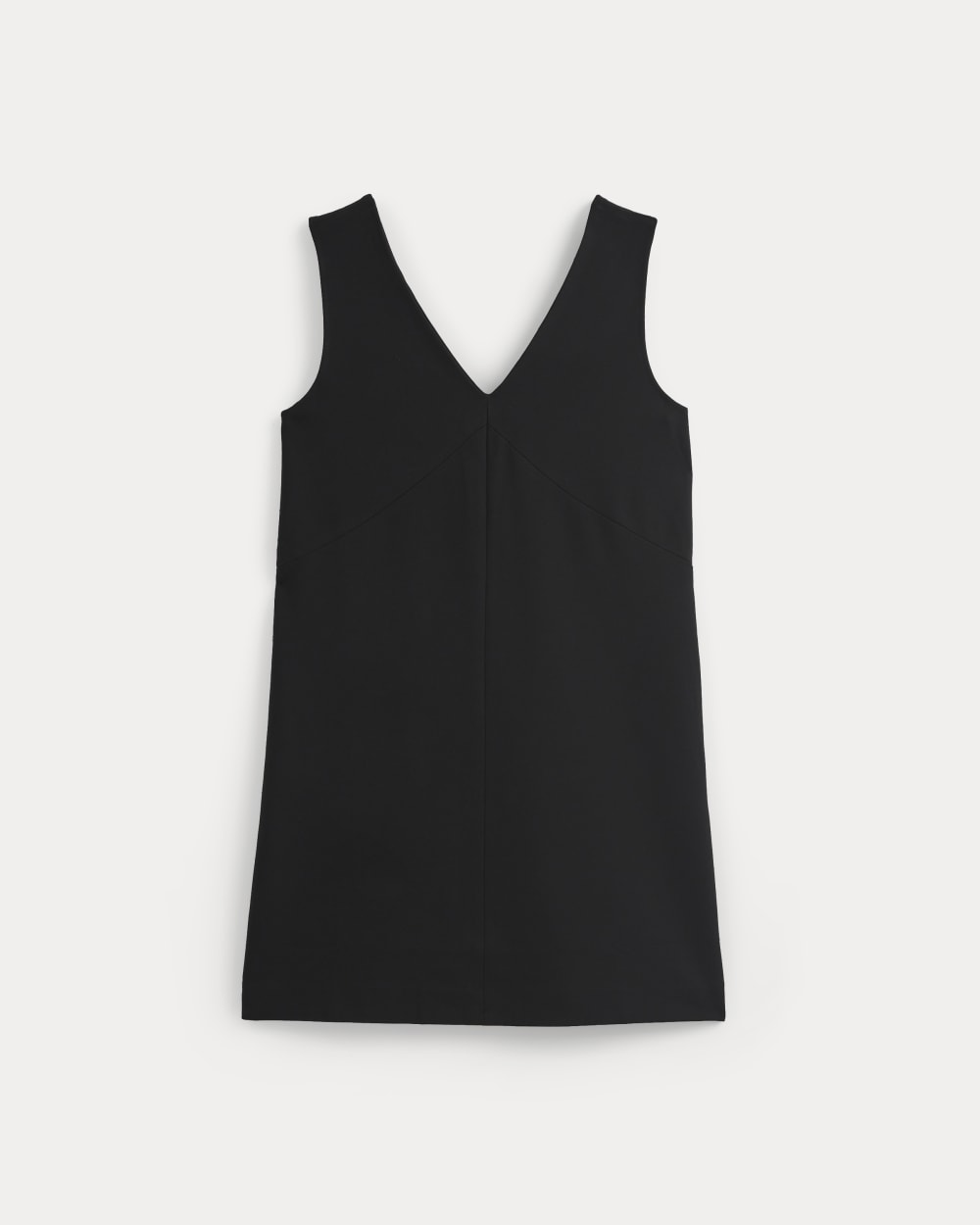 Alternative view of Ponte V-Neck Mini Dress | Black