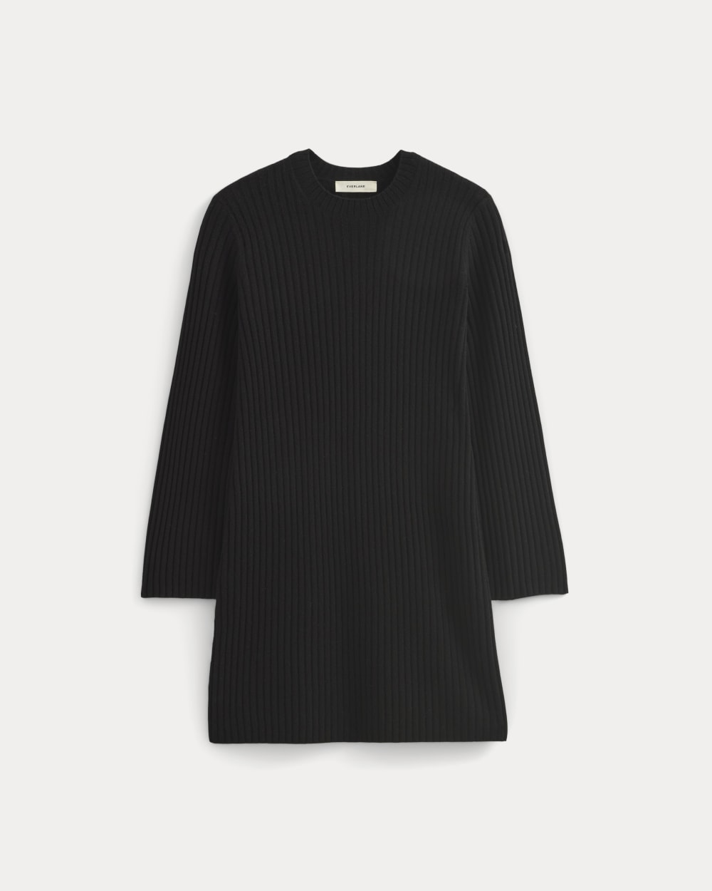 Alternative view of Cashmere Long-Sleeve Mini Dress | Black