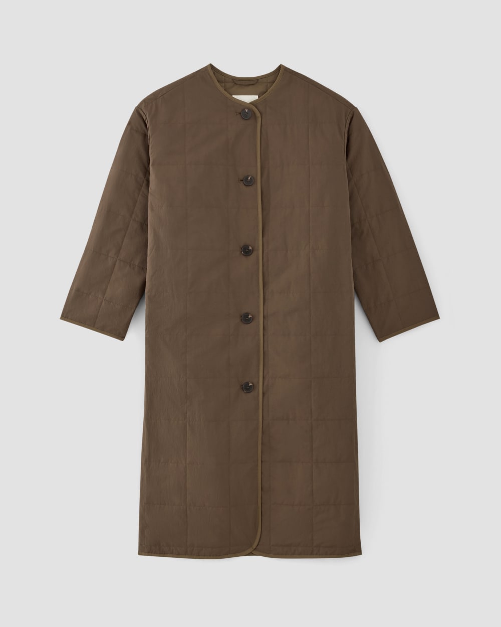 Alternative view of The ReNew Quilted Long Liner | Cocoa