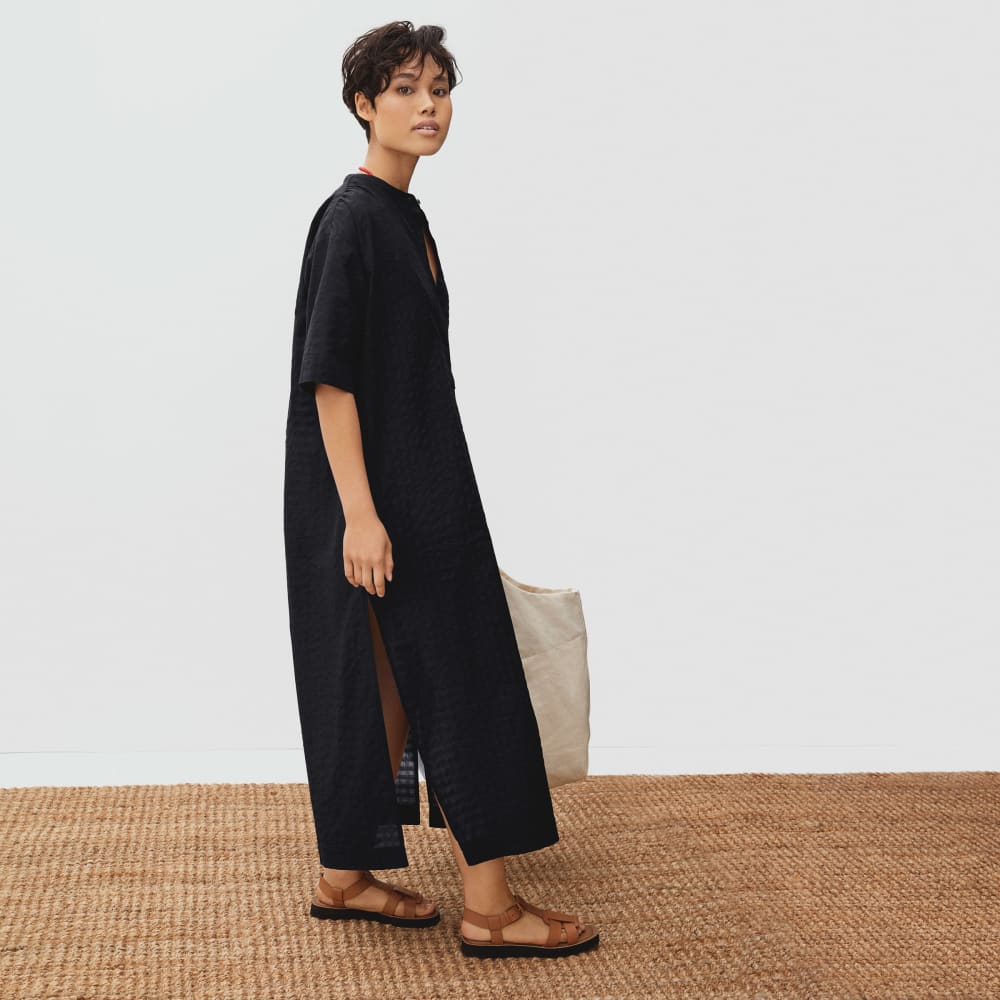 Alternative view of The Caftan Dress | Black Check