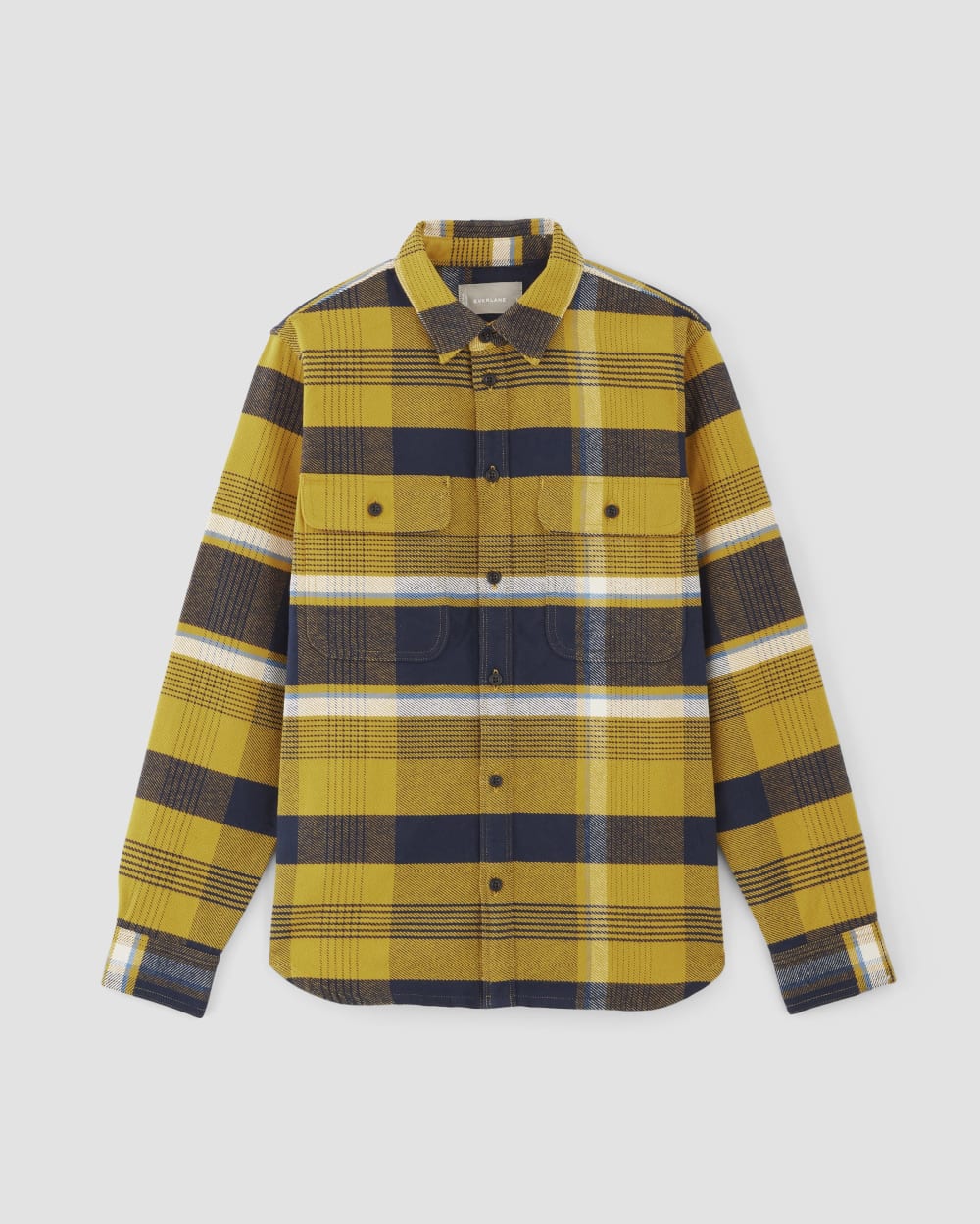 Alternative view of The Heavyweight Overshirt | Uniform | Honey / Heritage Blue / Navy / Bone