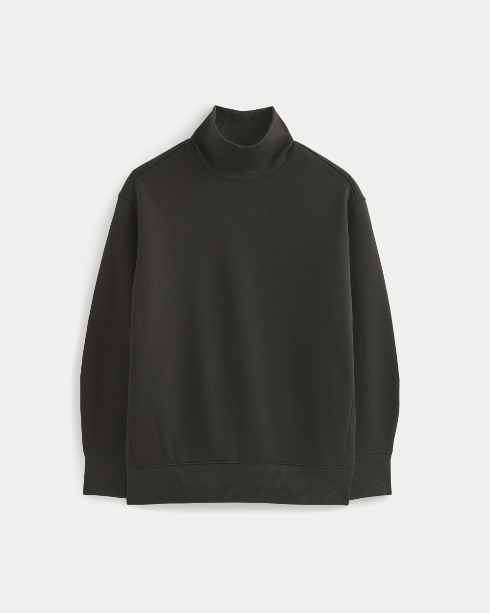 Alternative view of Luxe Fleece Turtleneck | Black