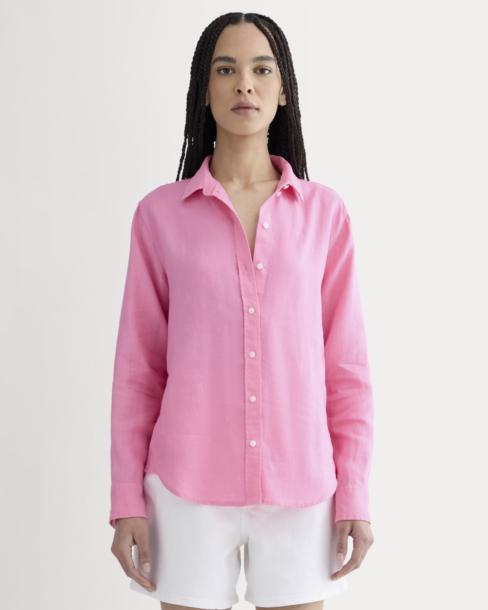 The Must-Have Shirt In Linen | Deep Pink