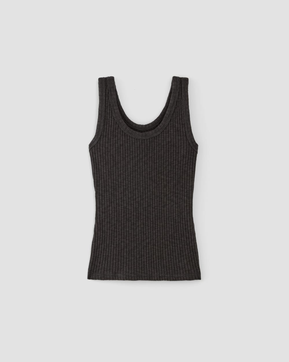 The Cozy Rib Tank | Black - Image 2
