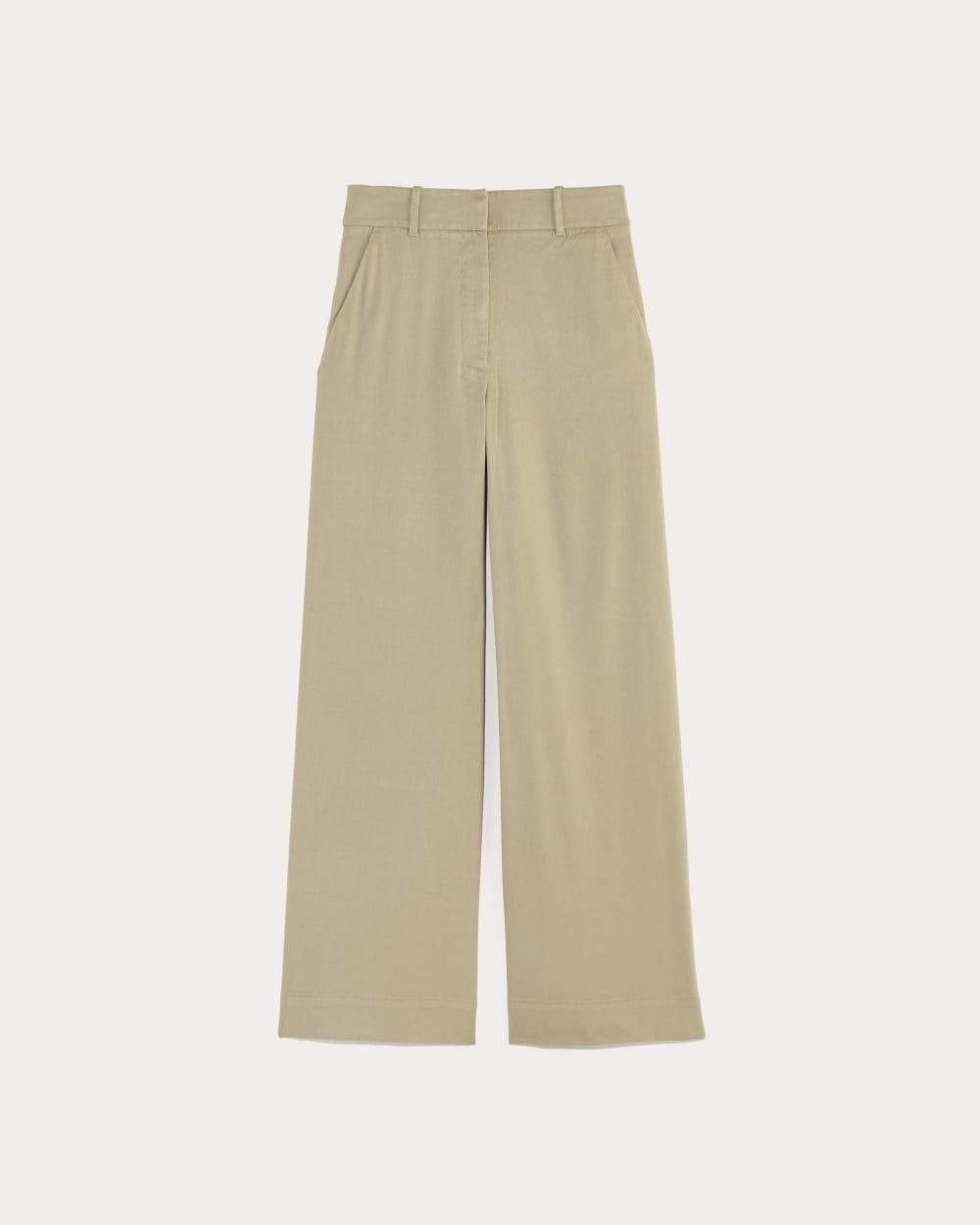 Alternative view of The Wide-Leg Pant In Stretch Linen | Trench Coat Khaki