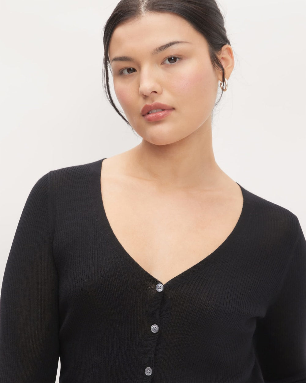 The Cardigan In Ultrasoft Merino | Black - Image 5