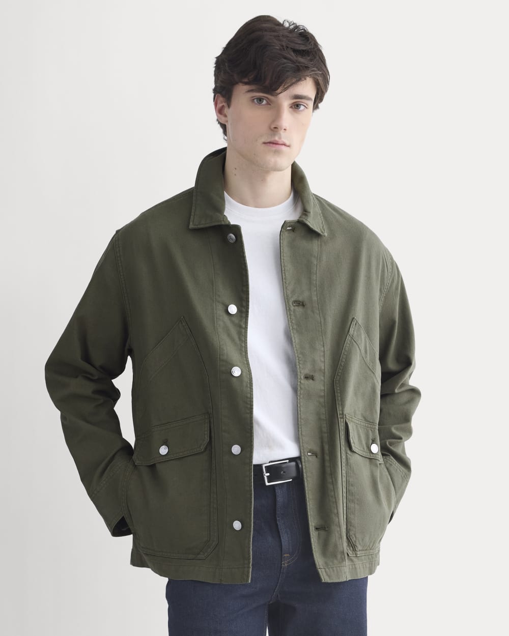 Relaxed Barn Jacket | Olive Night - Image 4