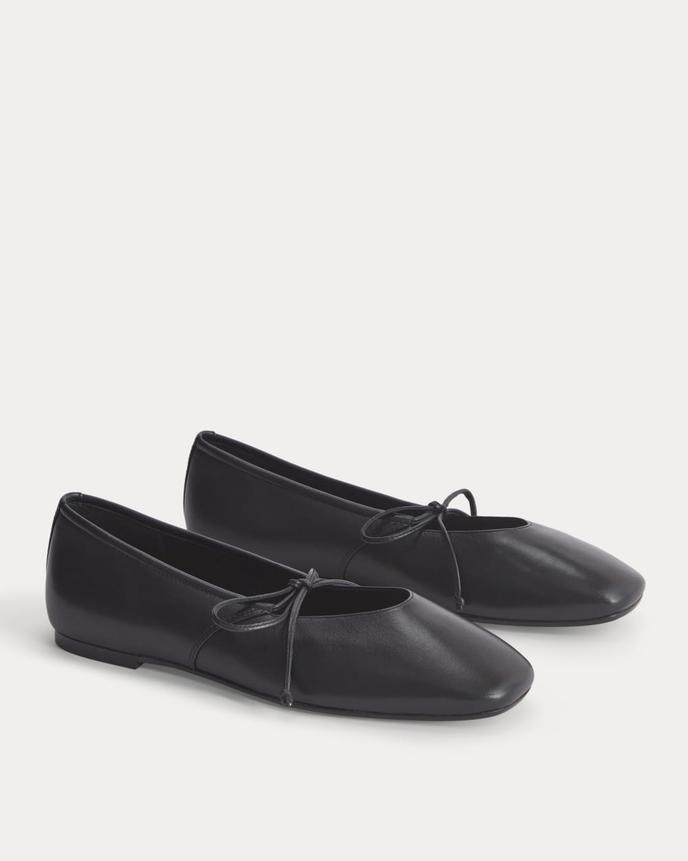 Alternative view of Leather Keyhole Flat | Black