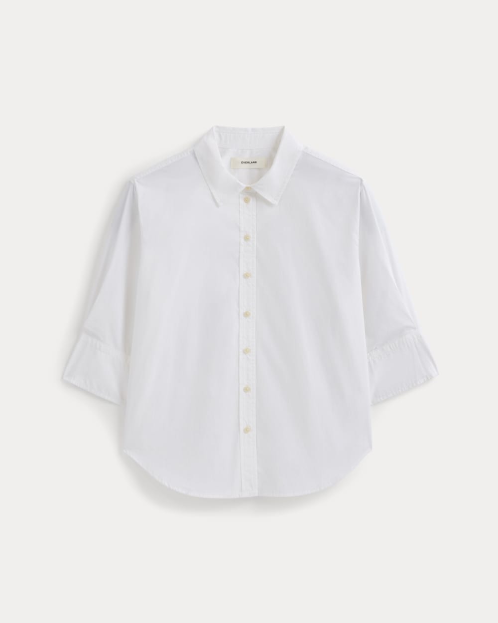 Alternative view of Cuff Detail Shirt In Lightweight Cotton | White