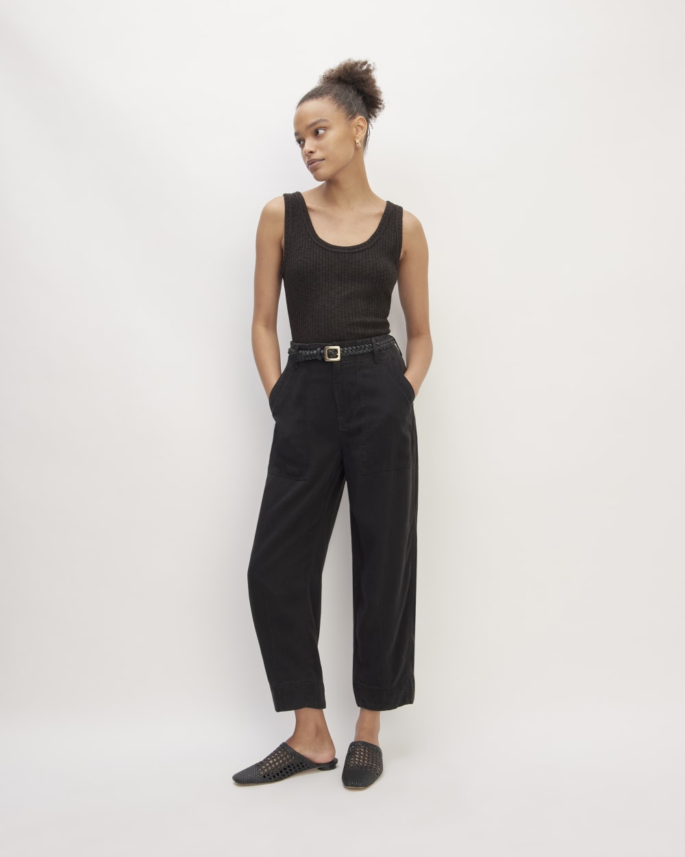 The Cozy Rib Tank | Black - Image 3