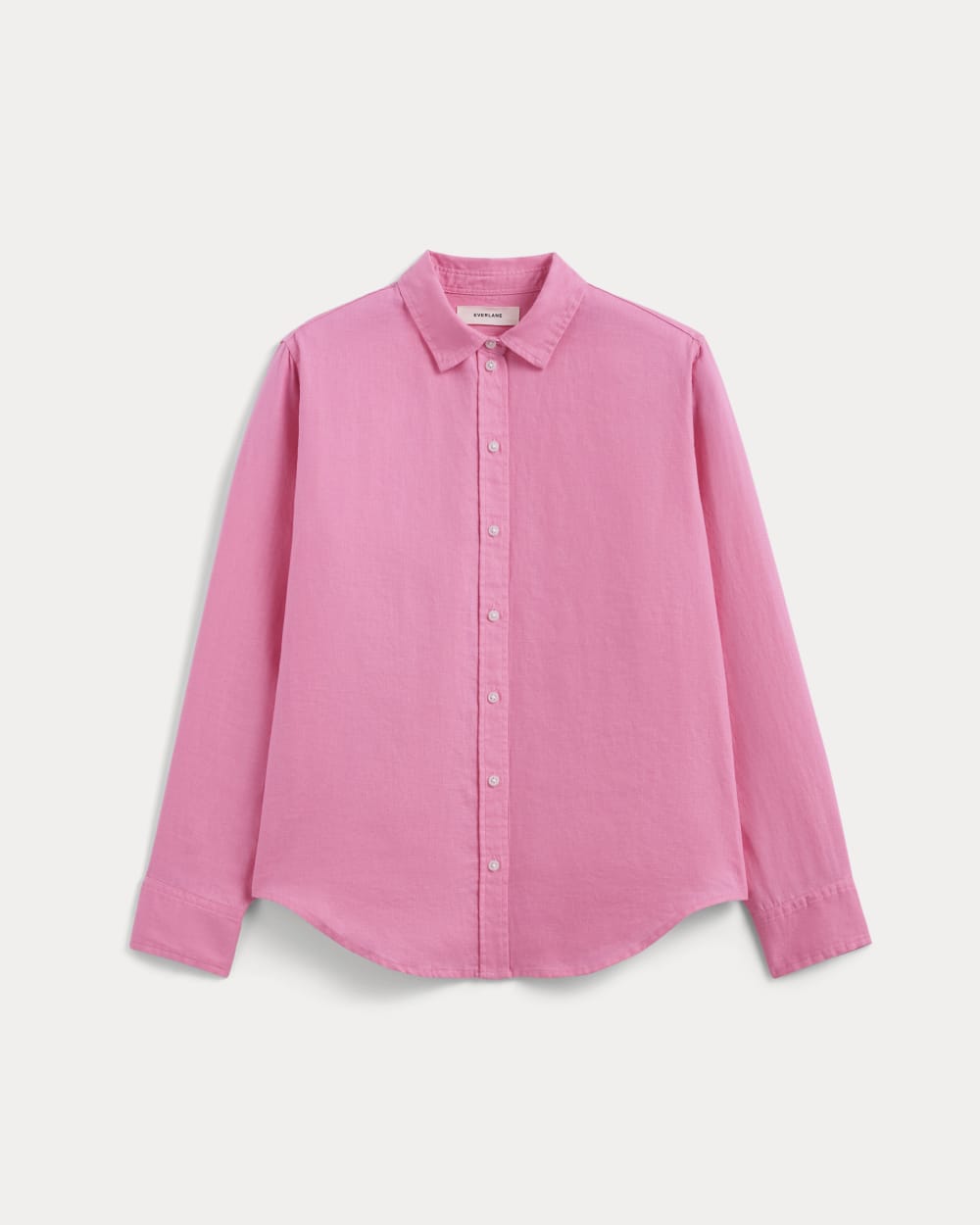 Alternative view of The Must-Have Shirt In Linen | Deep Pink