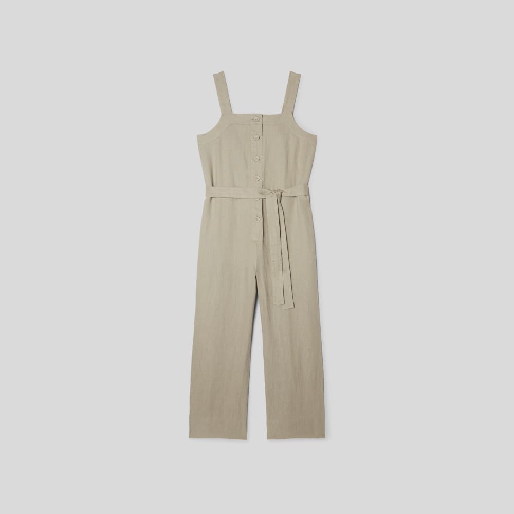 Alternative view of The Linen Jumpsuit | Seagrass