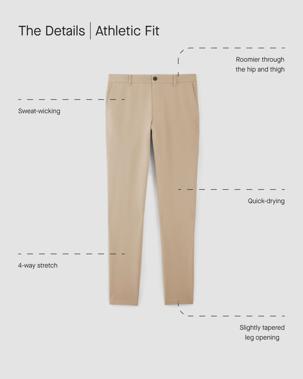 The Performance Chino | Uniform | Toasted Coconut | Athletic - Image 3