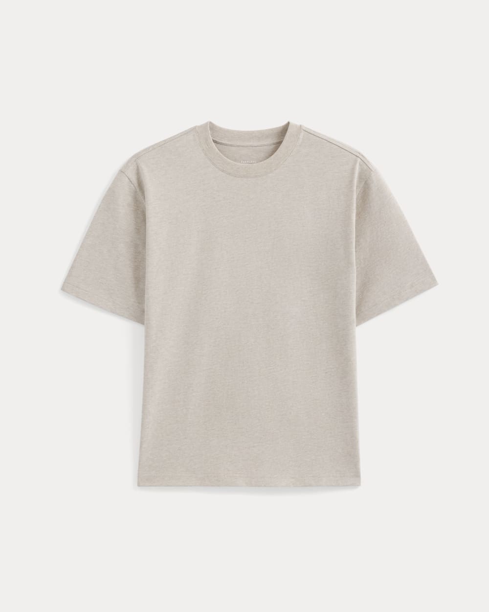 Alternative view of Archive Relaxed-Fit Cotton Crew | Heathered Oatmeal