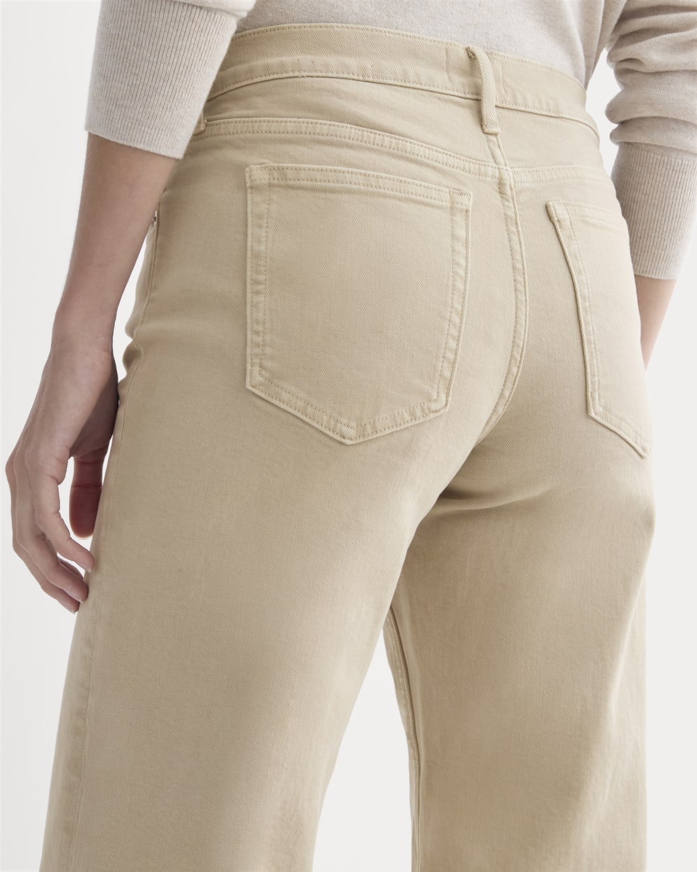 The Column Jean | Garment-Dyed Tan | 33" Inseam - Image 4