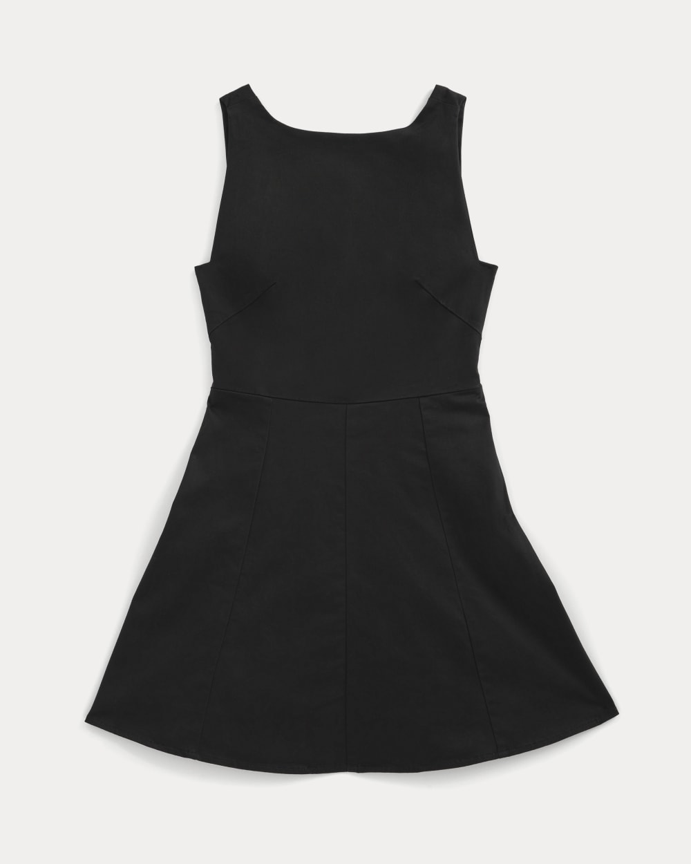 Alternative view of Seamed Open-Back Mini Dress | Black