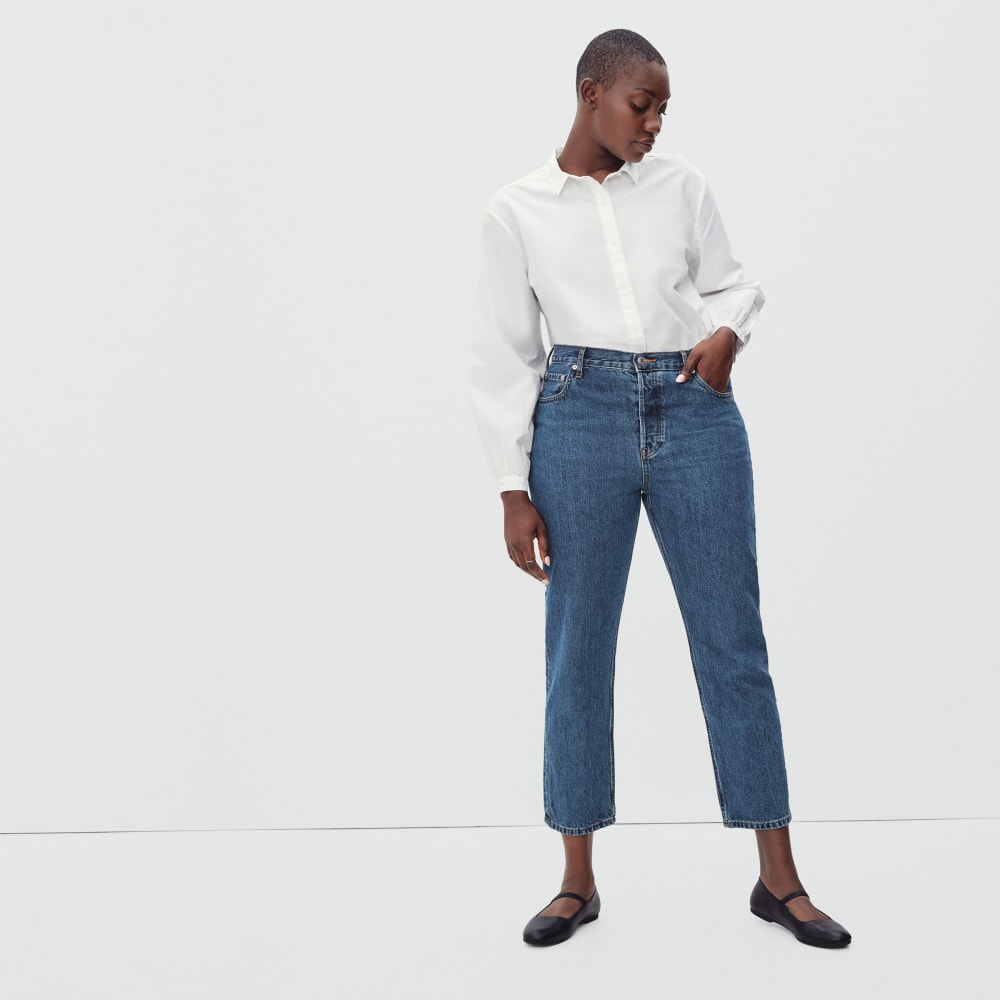 The '90s Cheeky Hourglass Jean | Medium Blue Wash | 28.5" Inseam - Image 4