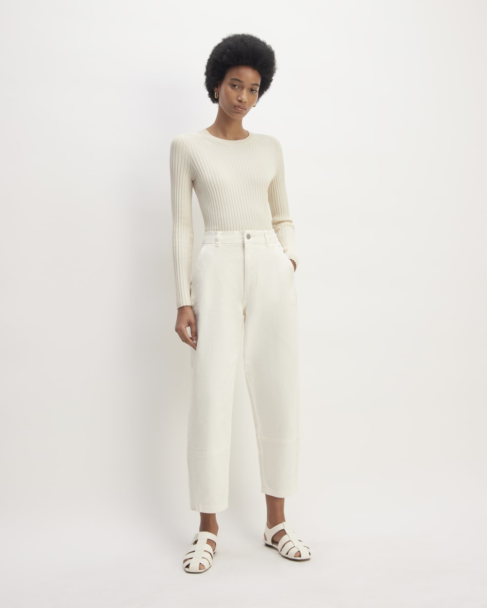 The Viscose Knit Crew | Beige - Image 3