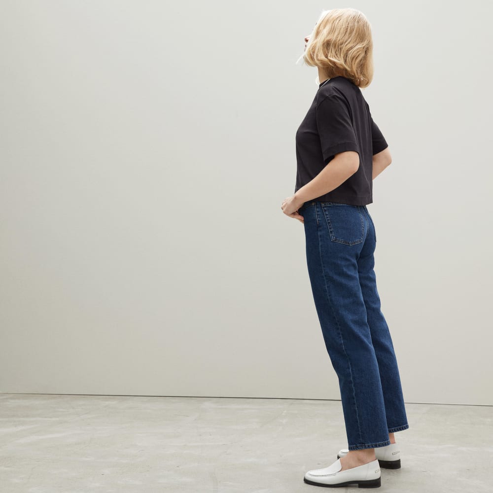 The Organic Cotton Cropped Tee | Black - Image 3