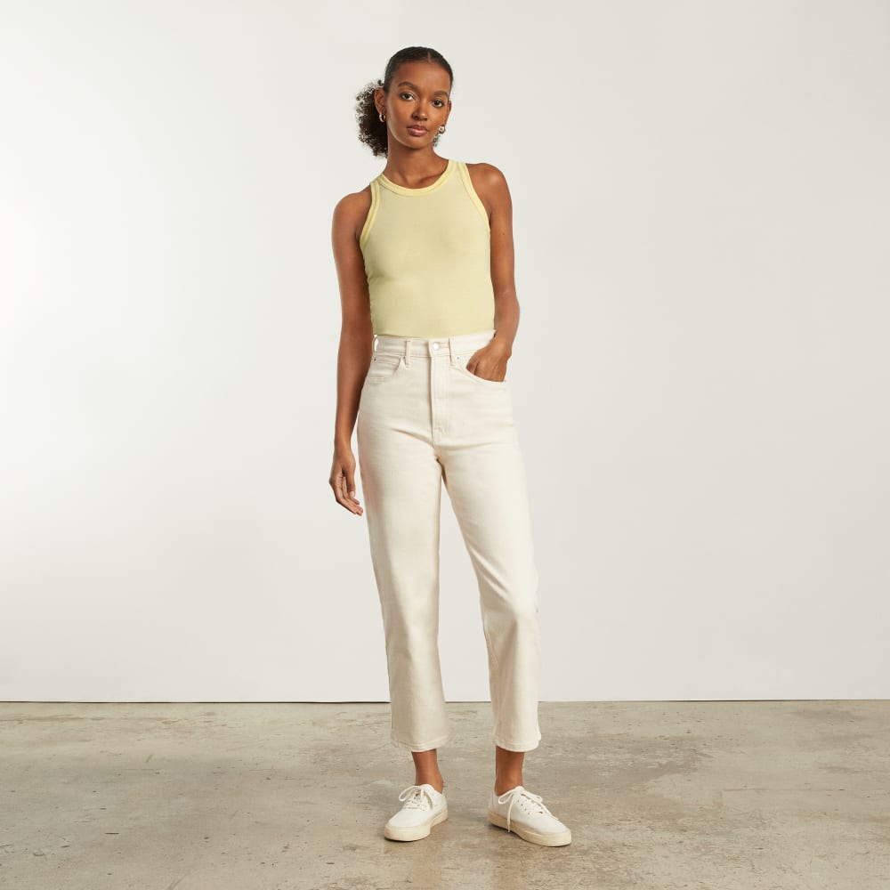 The Tank In Essential Cotton | Pastel Yellow - Image 4