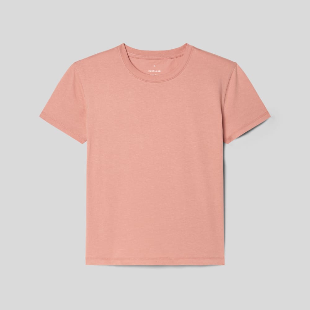 Alternative view of The Box-Cut Tee In Essential Cotton | Light Rose | No Pocket