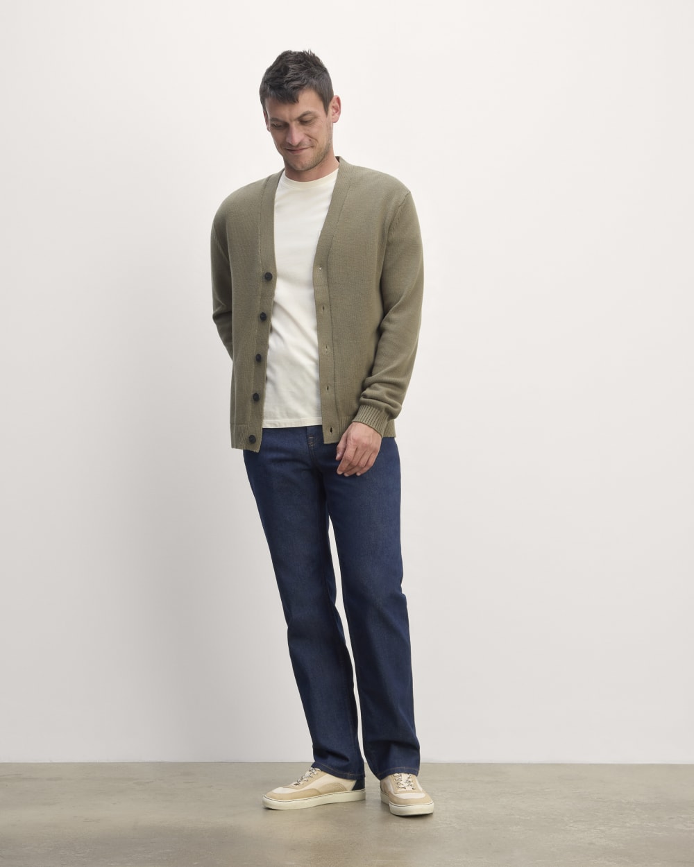 Alternative view of The Classic Cardigan In Everyday Cotton | Kalamata