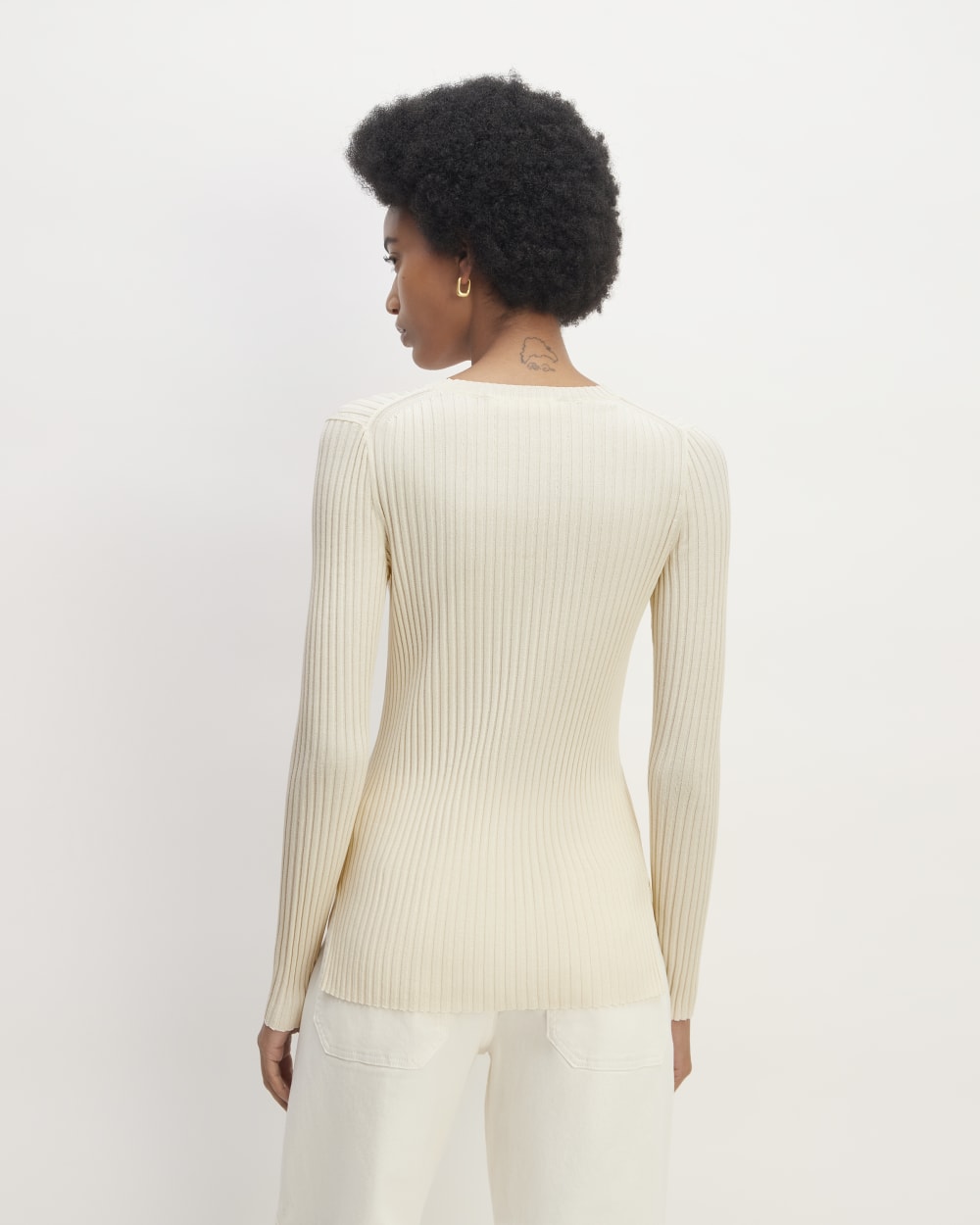 The Viscose Knit Crew | Beige - Image 6