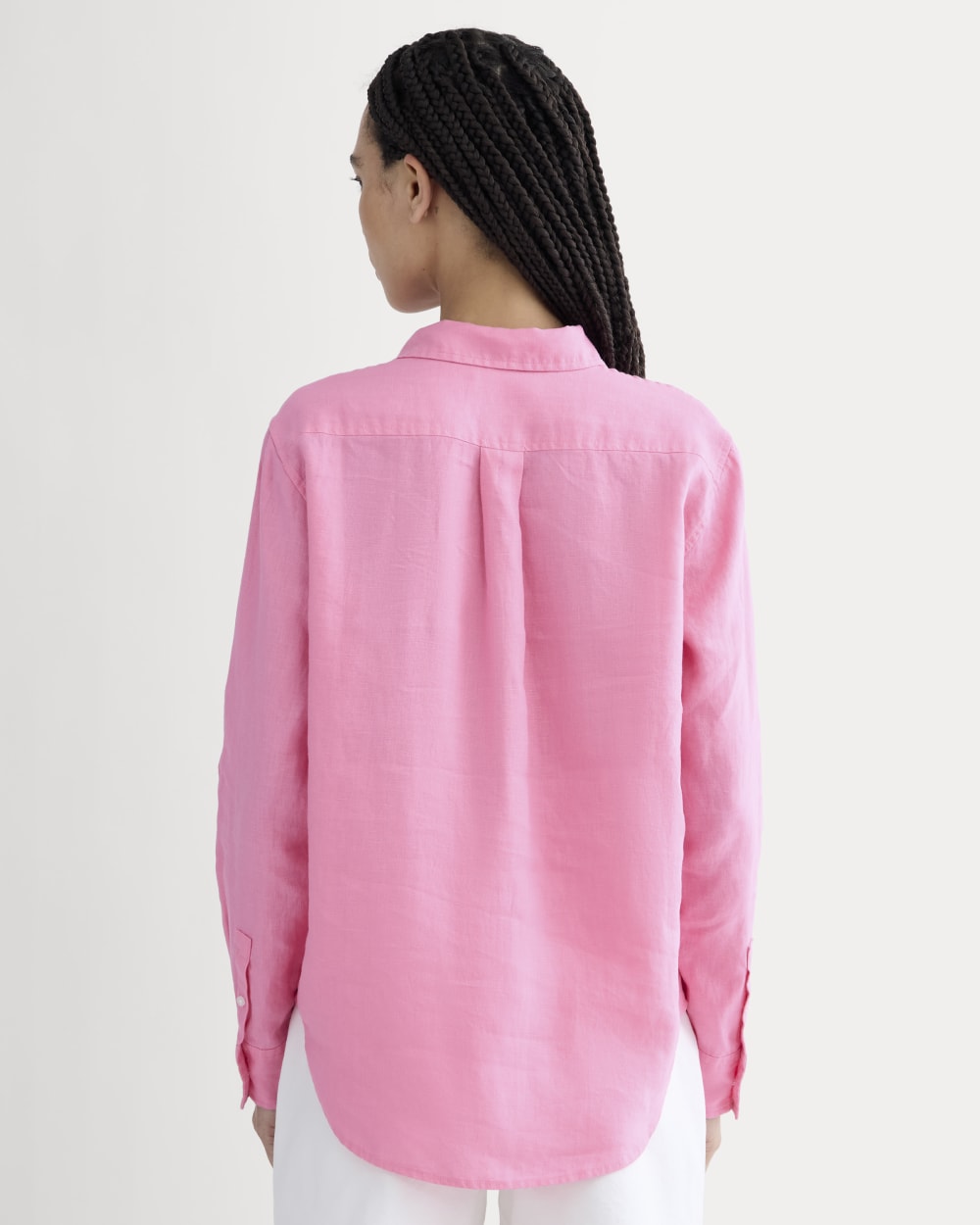 The Must-Have Shirt In Linen | Deep Pink - Image 5