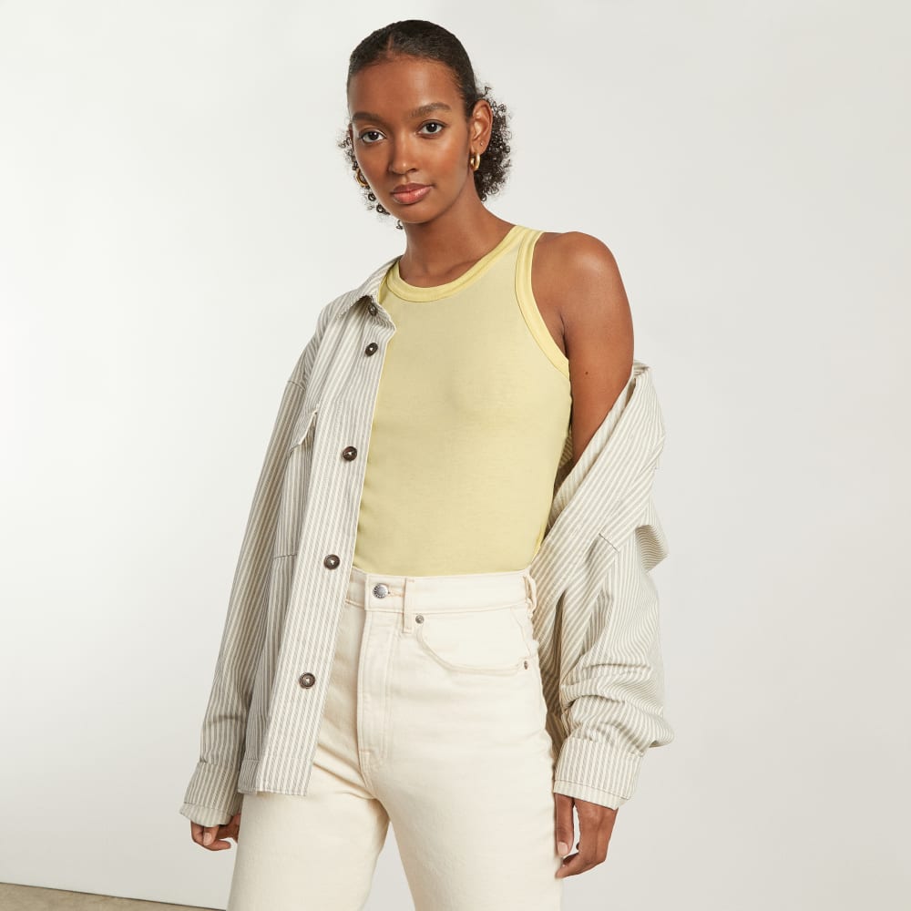 The Tank In Essential Cotton | Pastel Yellow - Image 5