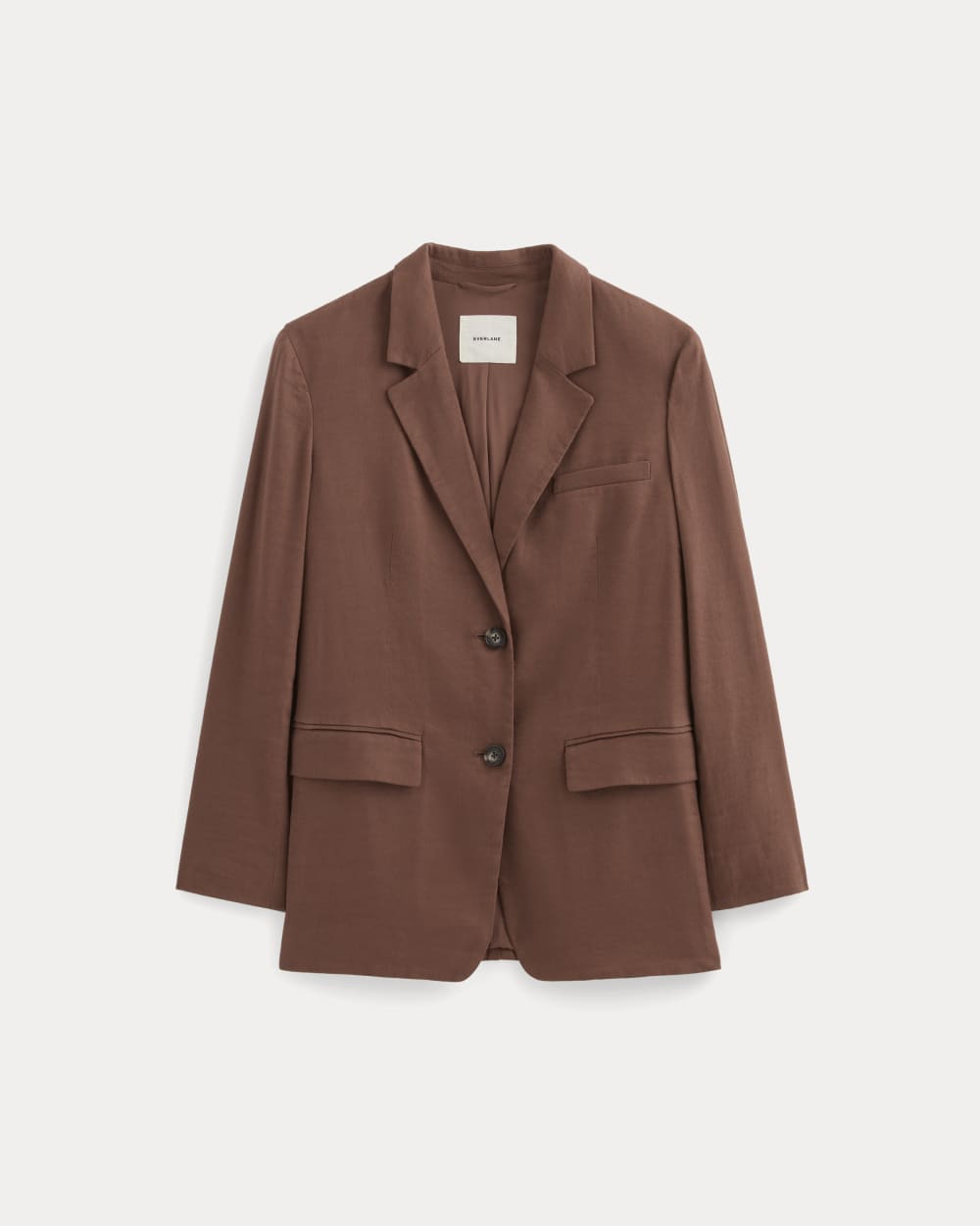 Alternative view of The Oversized Blazer In Stretch Linen | Cedarwood