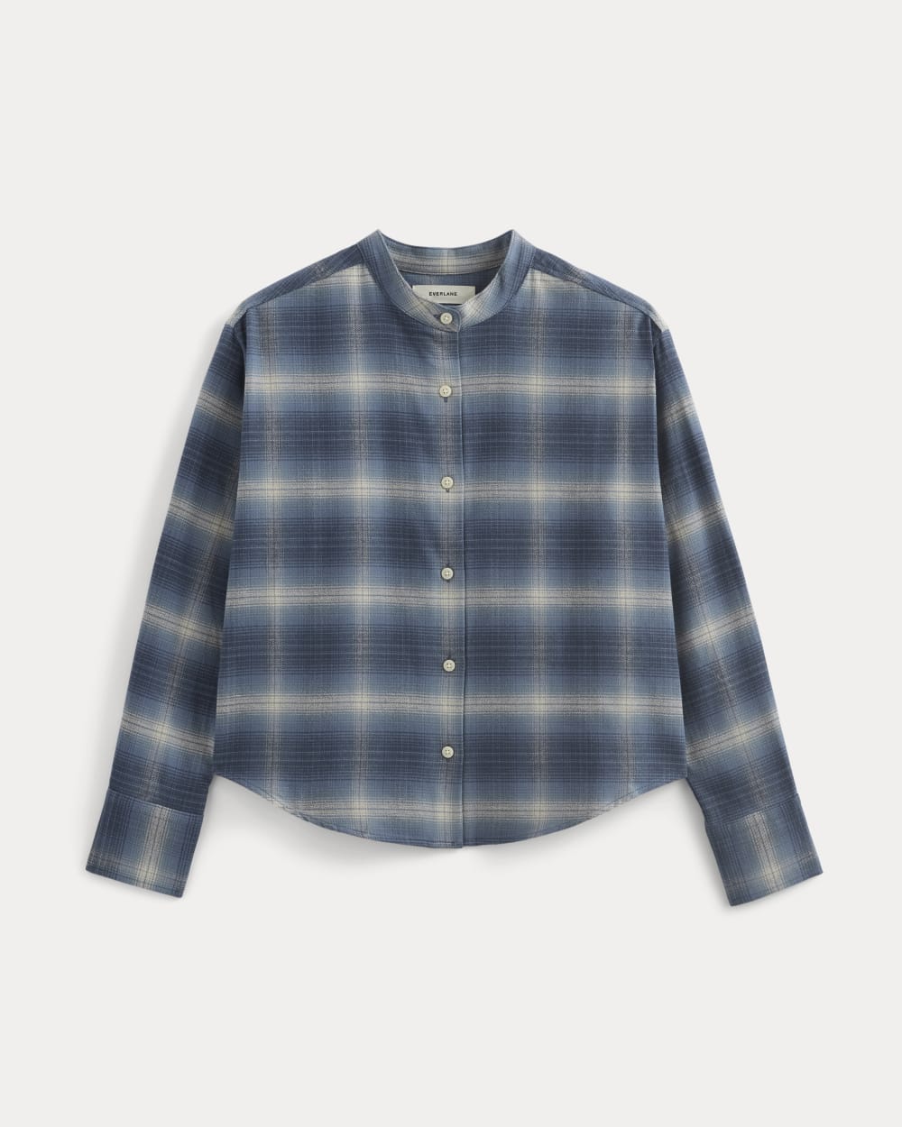 Alternative view of Flannel Shirt | Blue Ombre Plaid
