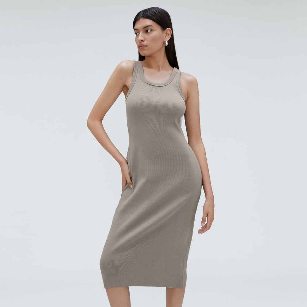 The ’90s Rib Dress | Clay - Image 5