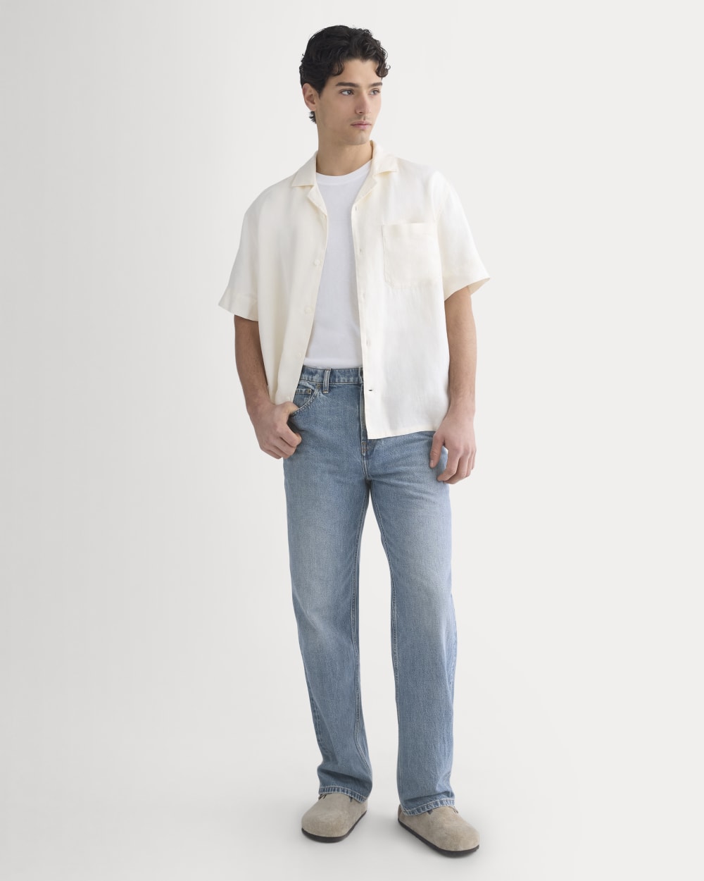 Linen Resort Shirt | Bone - Image 3