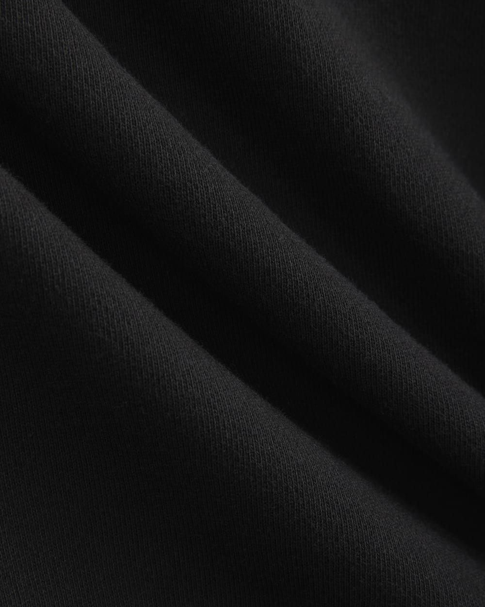 Lightweight Terry Zip Pullover | Black - Image 6