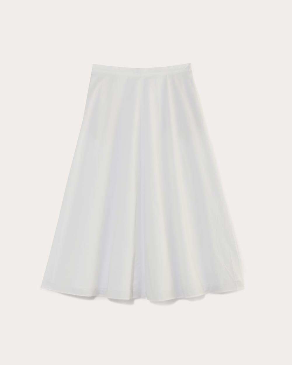 The Midi Skirt In Ultrasoft Cotton | White - Image 2