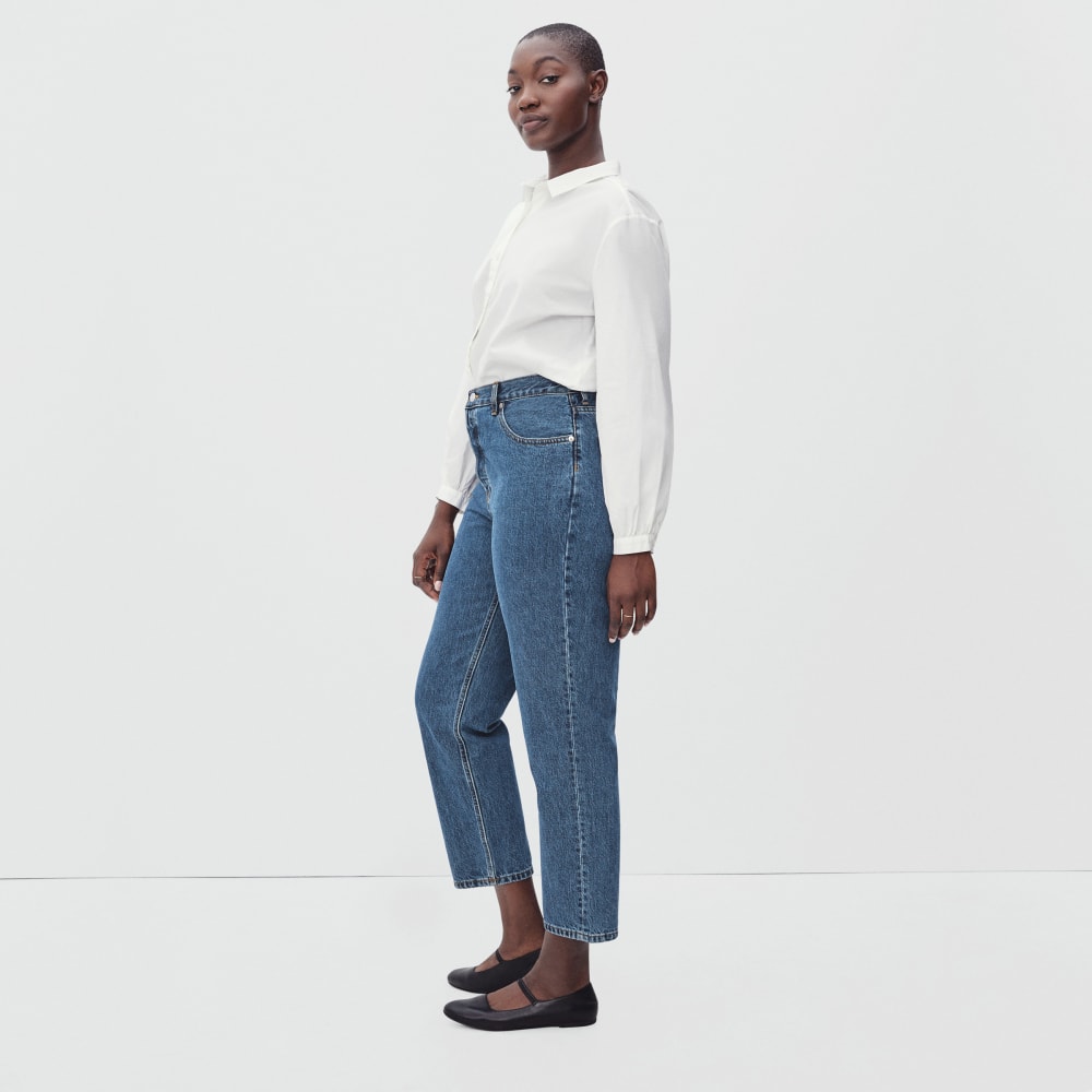 The '90s Cheeky Hourglass Jean | Medium Blue Wash | 28.5" Inseam - Image 6